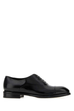 Black Leather Lace-up Shoes 1