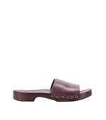 Dark Brown Leather Sandals 1