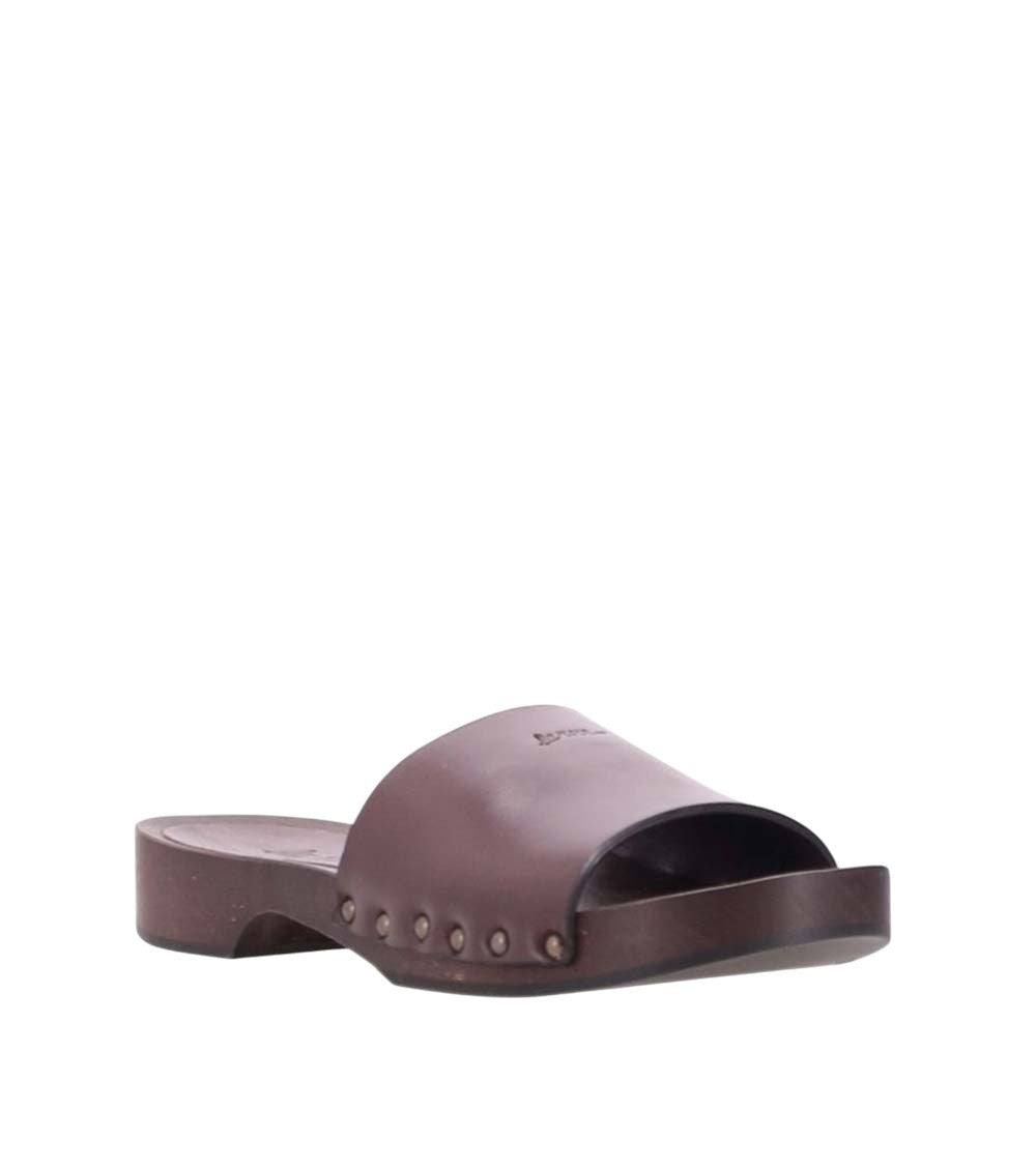 Dark Brown Leather Sandals 4