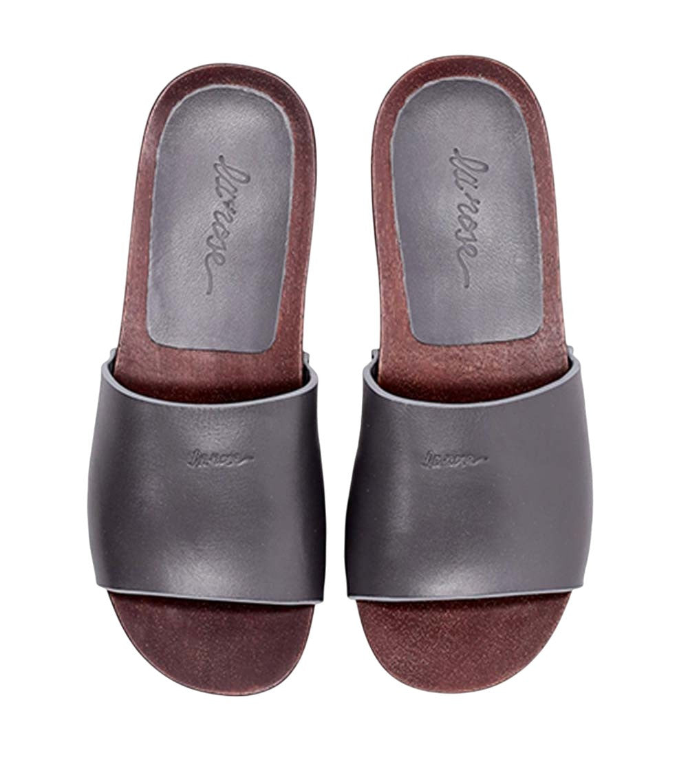 Grey Leather Sandals 3