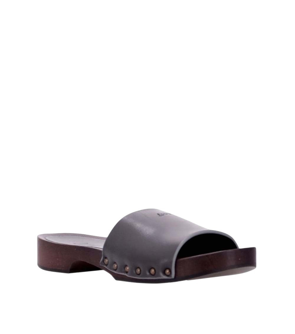 Grey Leather Sandals 4