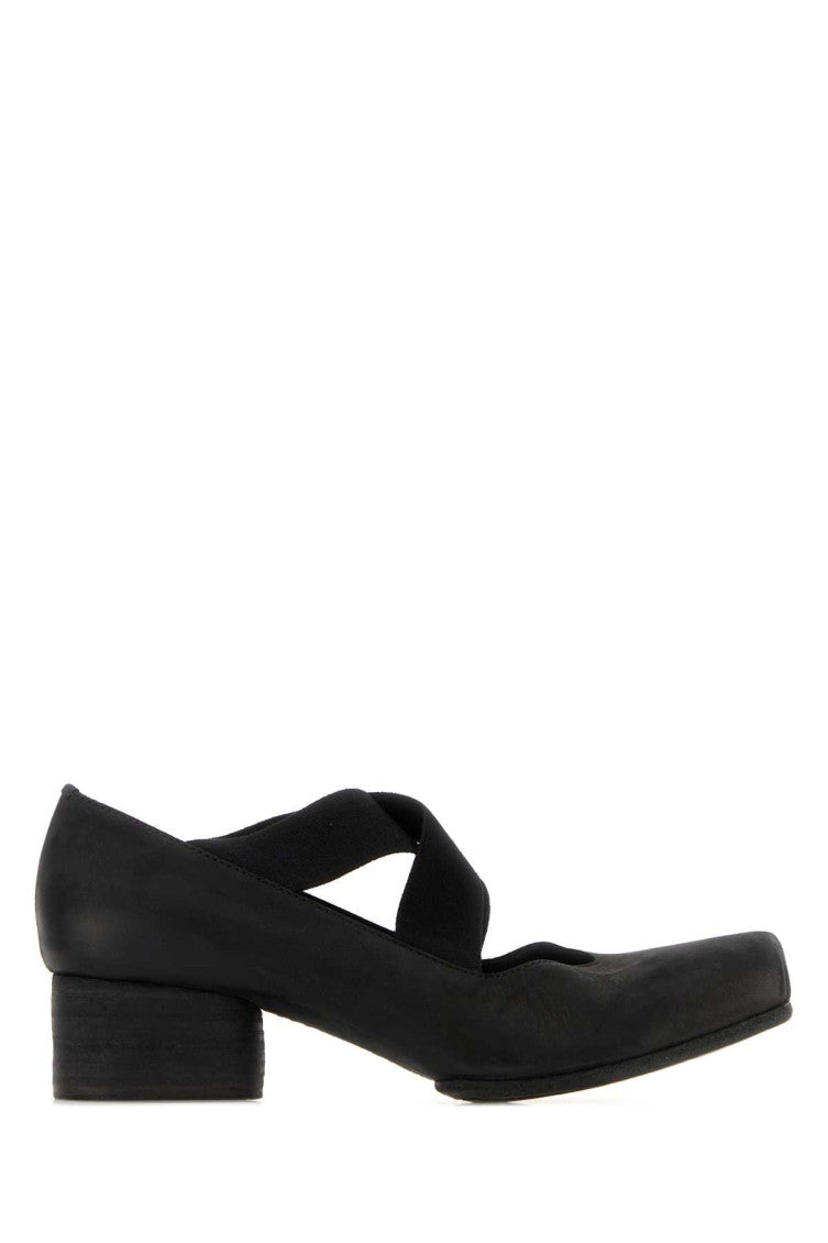 Black Leather Pumps 1