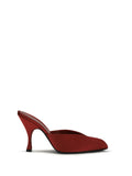Red Slip-on Mules 1