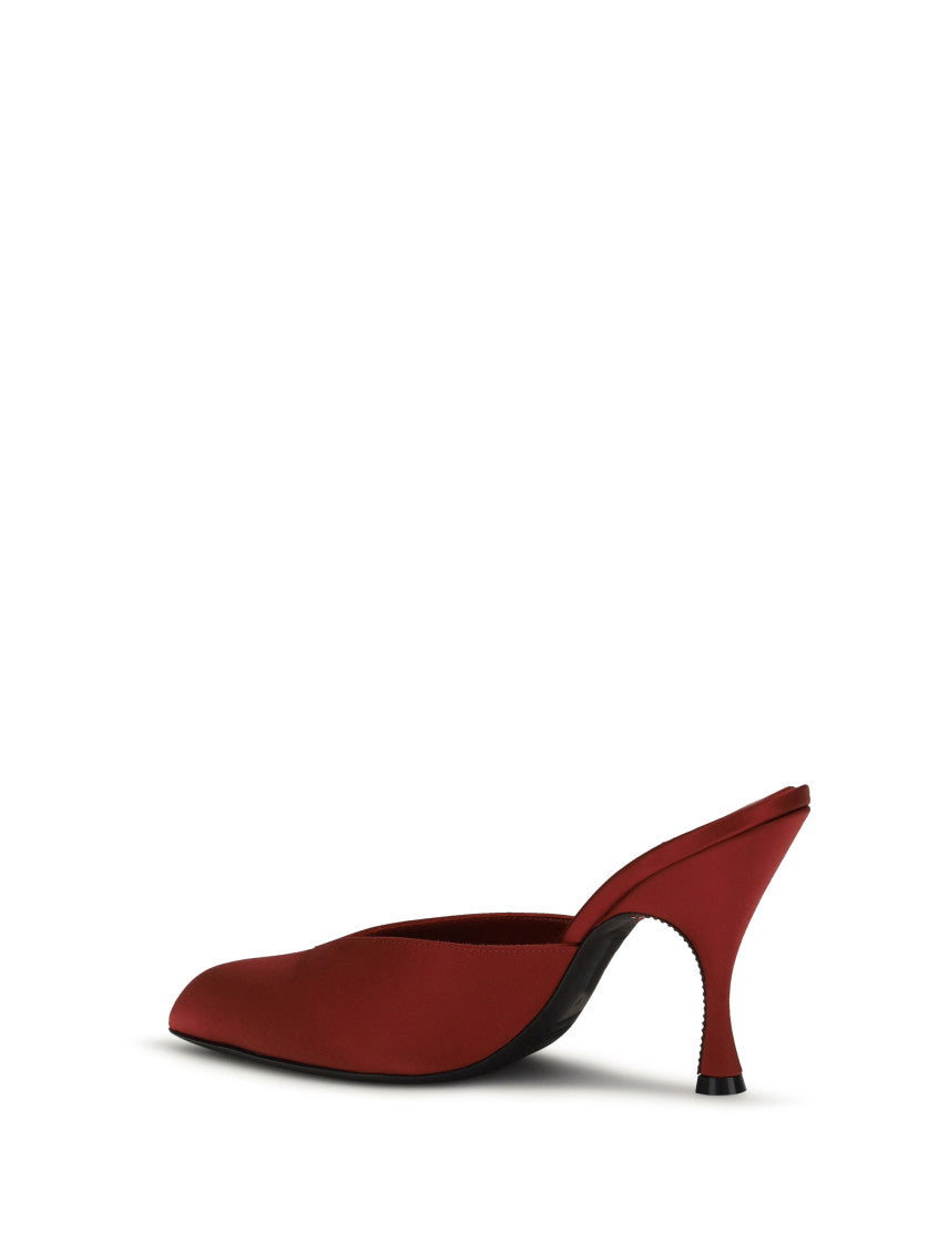 Red Slip-on Mules 3