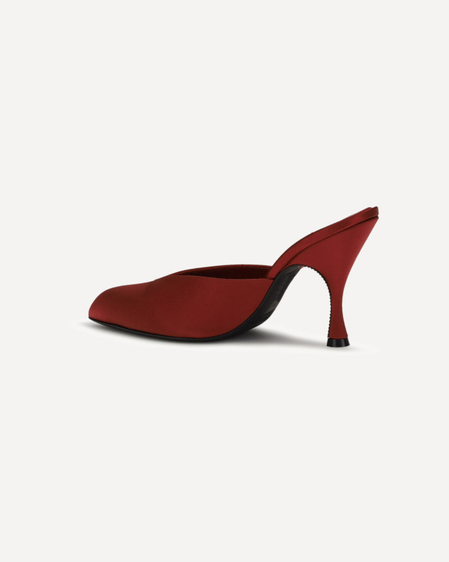 Red Slip-on Mules 7