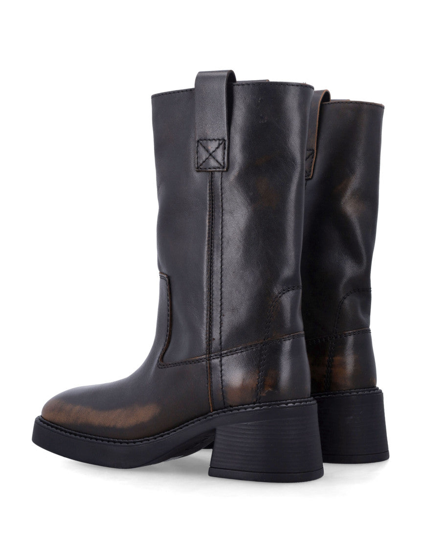 Brown Leather Boots 3