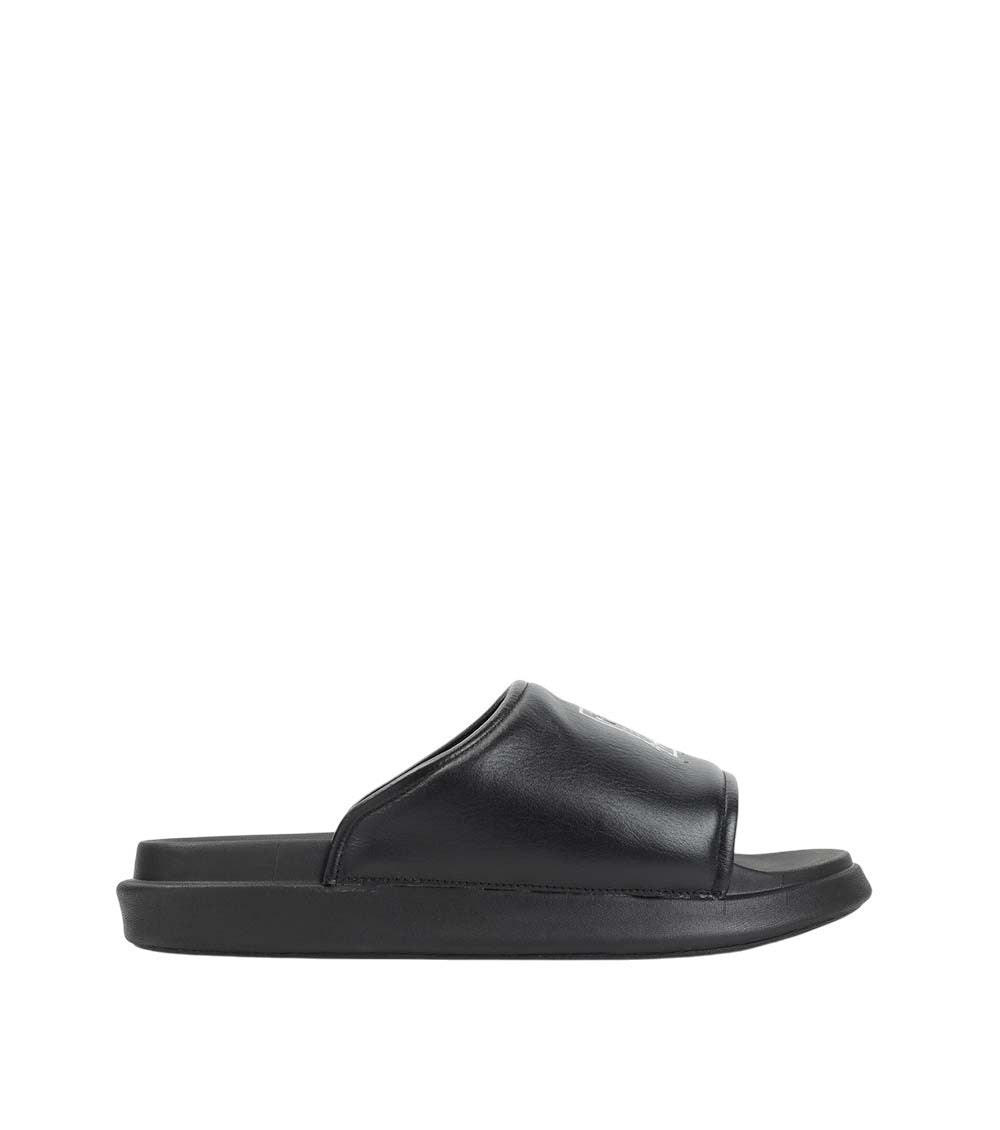 Black Slip-on Sandals 1