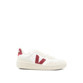 White Color Block Sneakers 1
