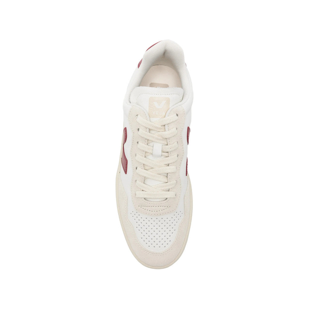 White Color Block Sneakers 4