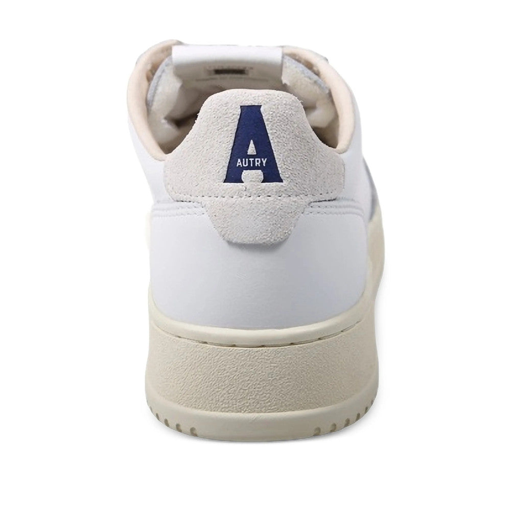 White Perforated Medalist Sneakers 3