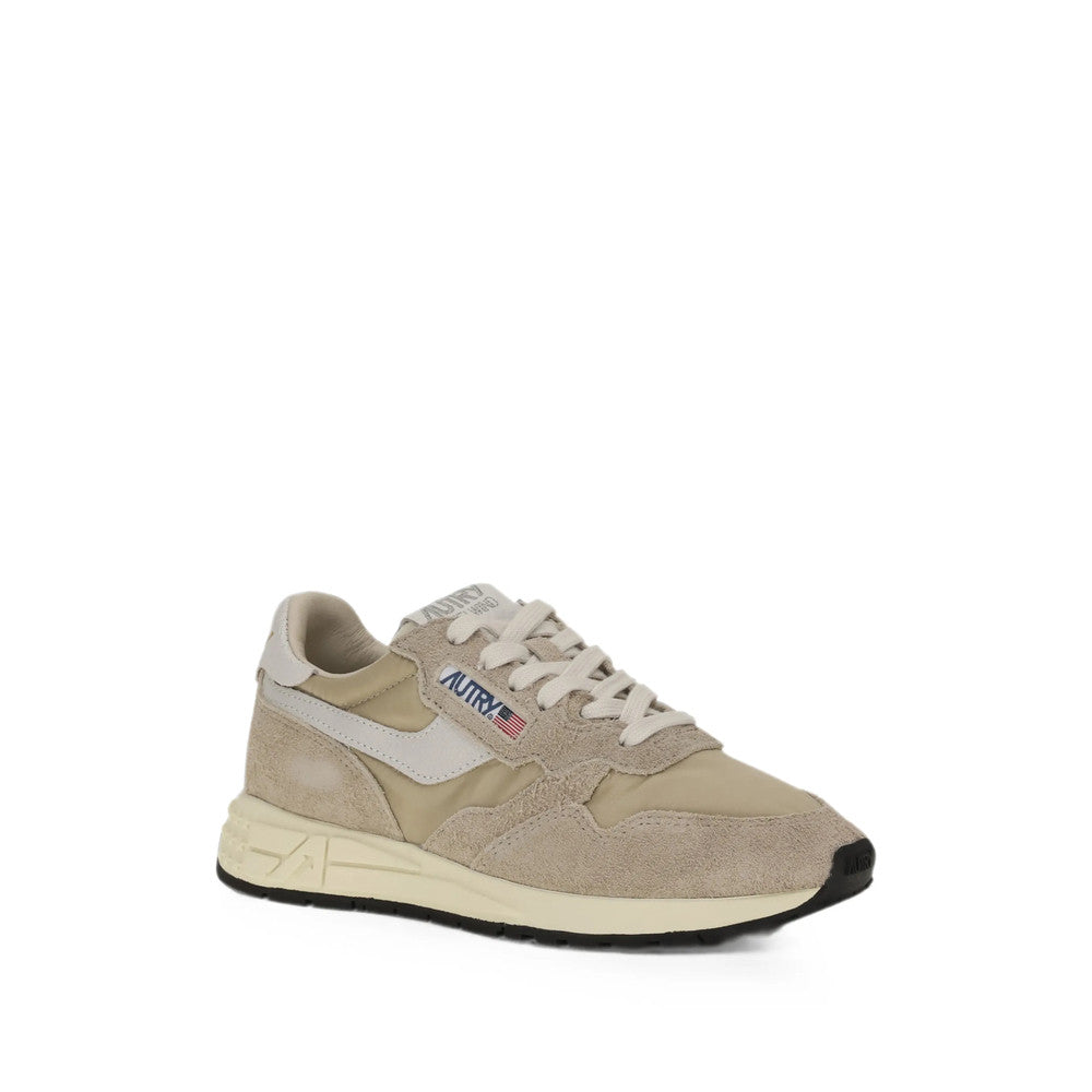 Beige Color Block Panelled Sneakers 2