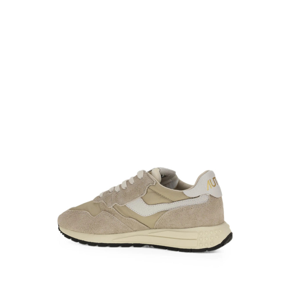 Beige Color Block Panelled Sneakers 3