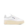 White Logo Medalist Sneakers 1