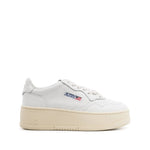 White Logo Low Sneakers 1