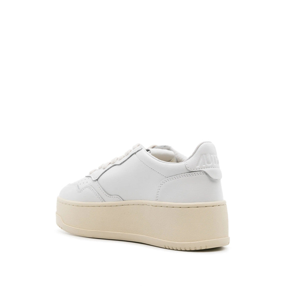 White Logo Low Sneakers 3