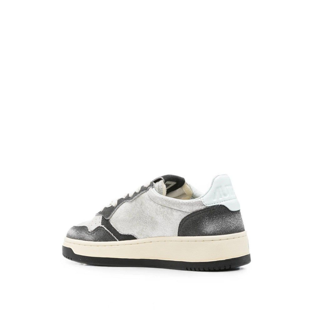 Silver Distressed Medalist Sneakers 3