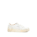 White Embellished Medalist Sneakers 1