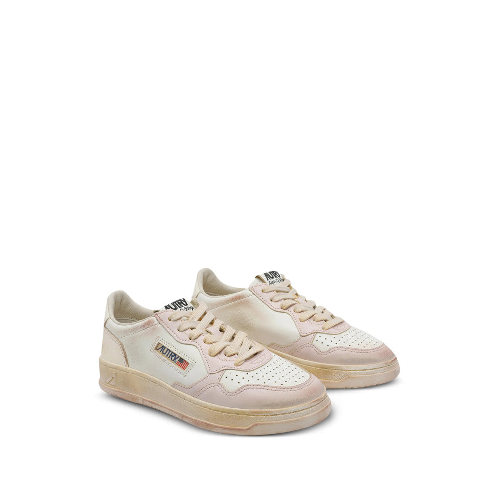 Light Pink Perforated Medalist Sneakers 2