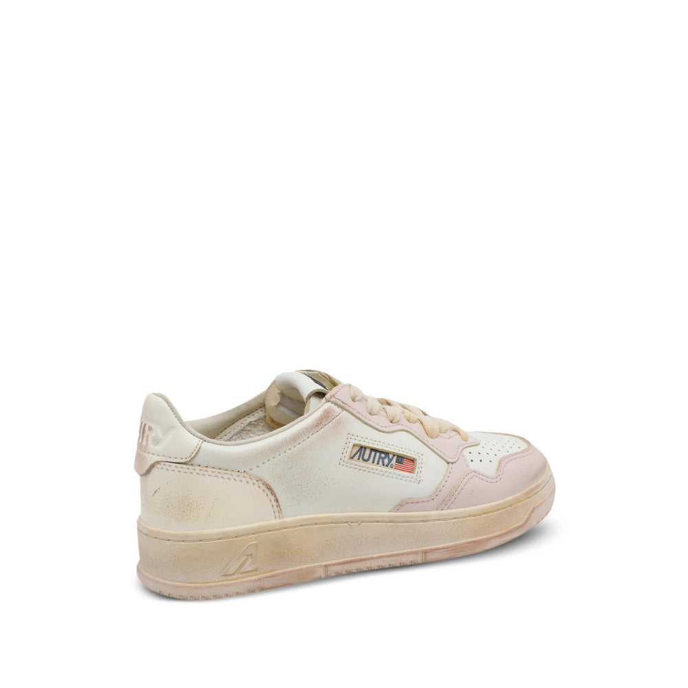 Light Pink Perforated Medalist Sneakers 3