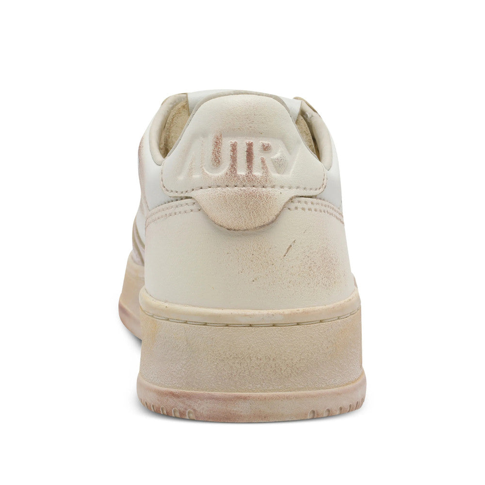 Light Pink Perforated Medalist Sneakers 4