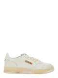 White Logo Medalist Sneakers 1