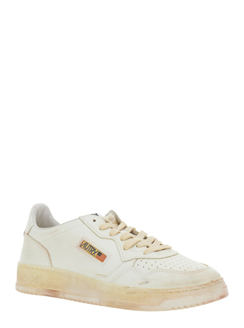 White Logo Medalist Sneakers 2