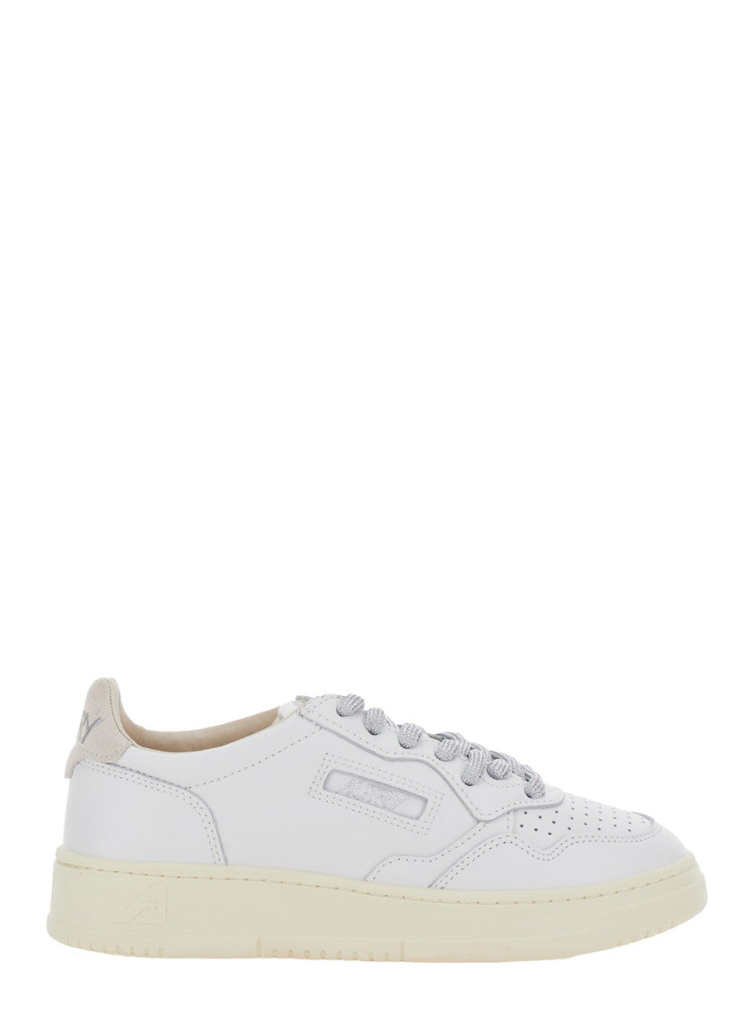 White Logo Medalist Sneakers 1