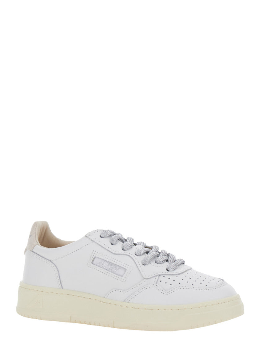White Logo Medalist Sneakers 2