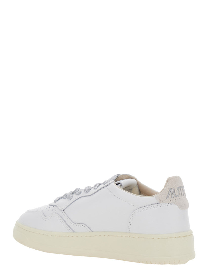 White Logo Medalist Sneakers 3