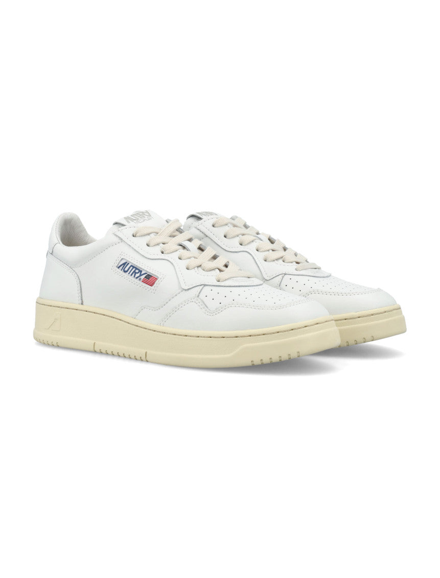 White Logo Medalist Low Sneakers 2