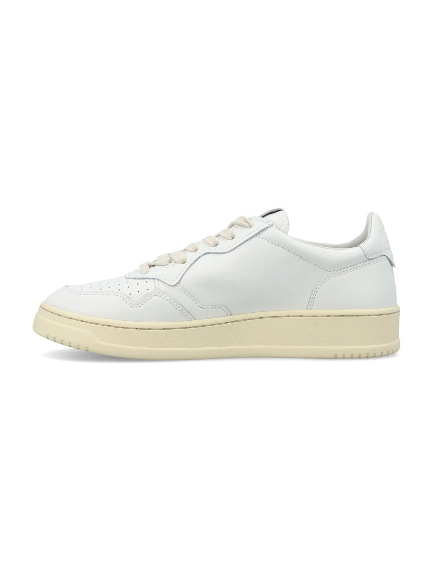 White Logo Medalist Low Sneakers 3