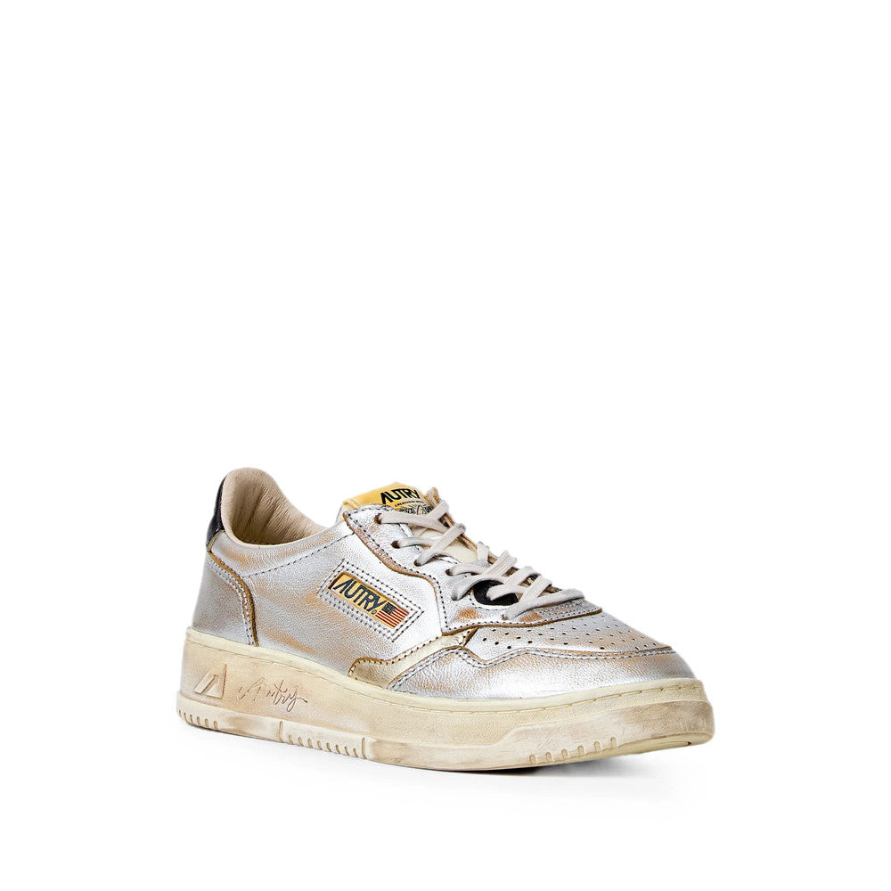 Silver Logo Medalist Low Sneakers 2