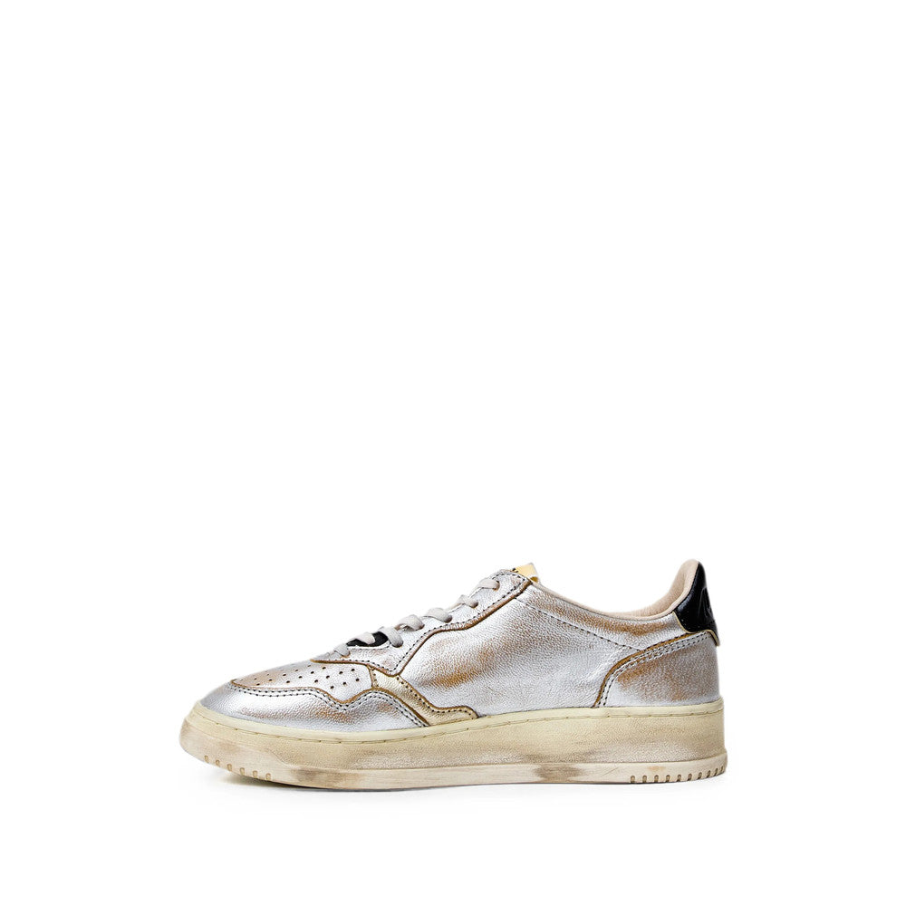 Silver Logo Medalist Low Sneakers 3