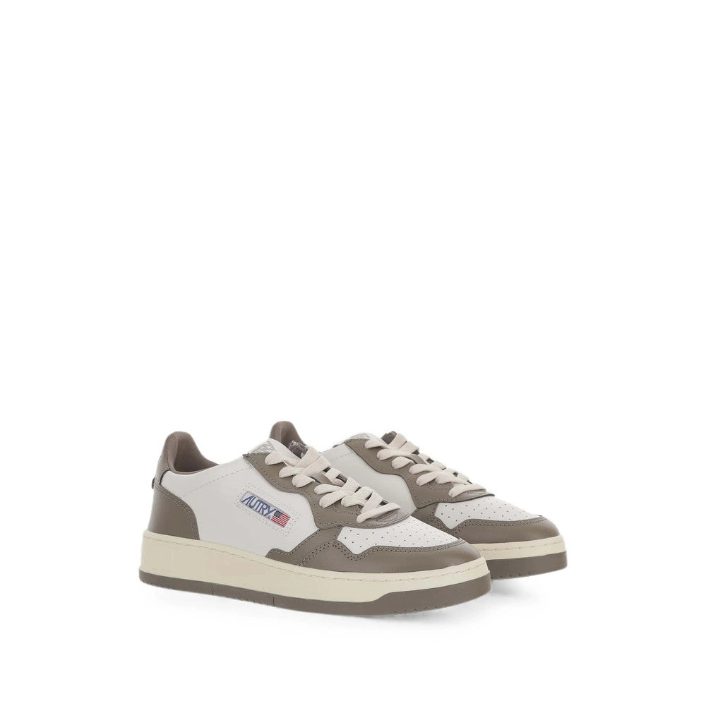 Brown Color Block Sneakers 2