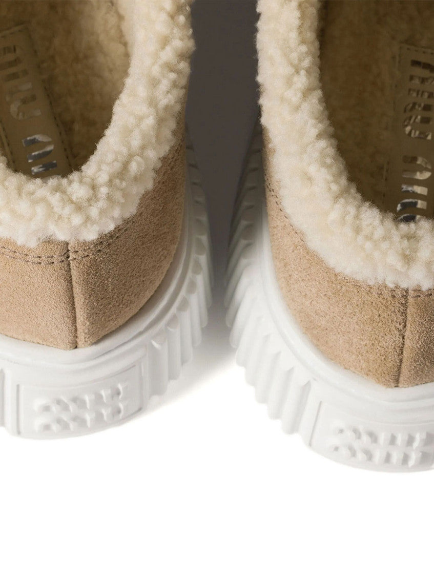 Beige Logo Sneakers 4