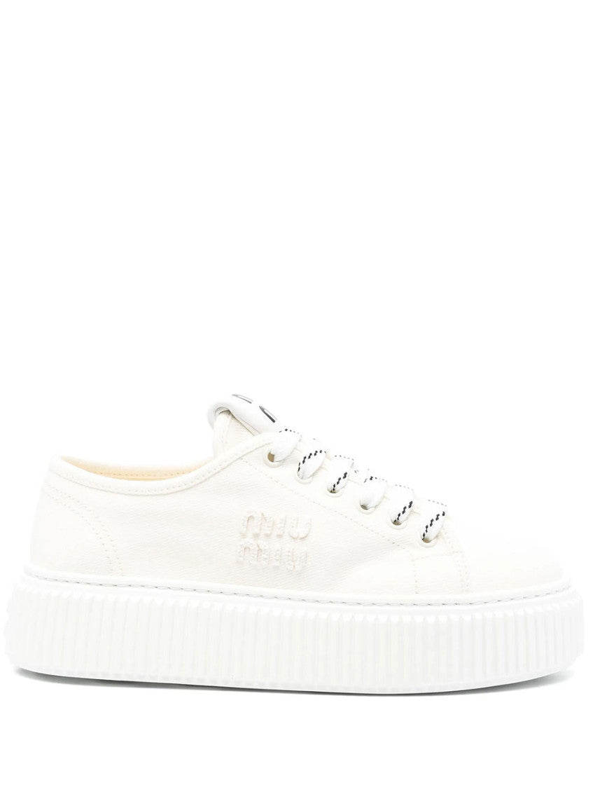 White Logo Sneakers 1