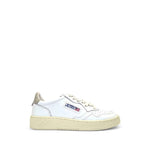 White Perforated Medalist Low Sneakers 1