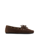 Dark Brown Lace Up Loafers 1
