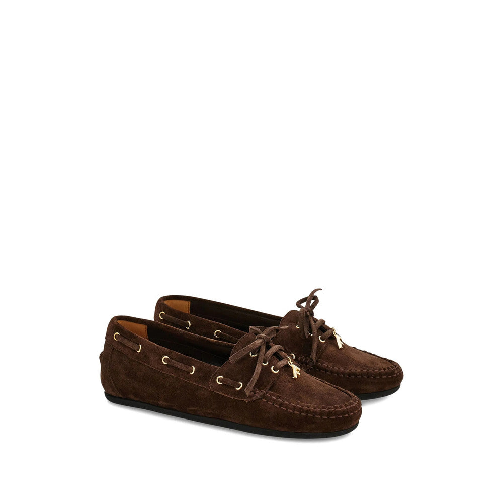 Dark Brown Lace Up Loafers 2