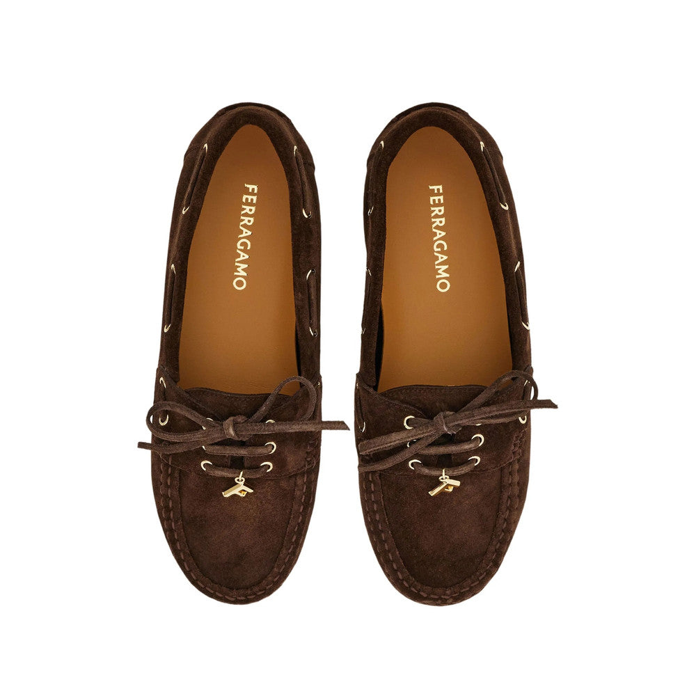 Dark Brown Lace Up Loafers 3