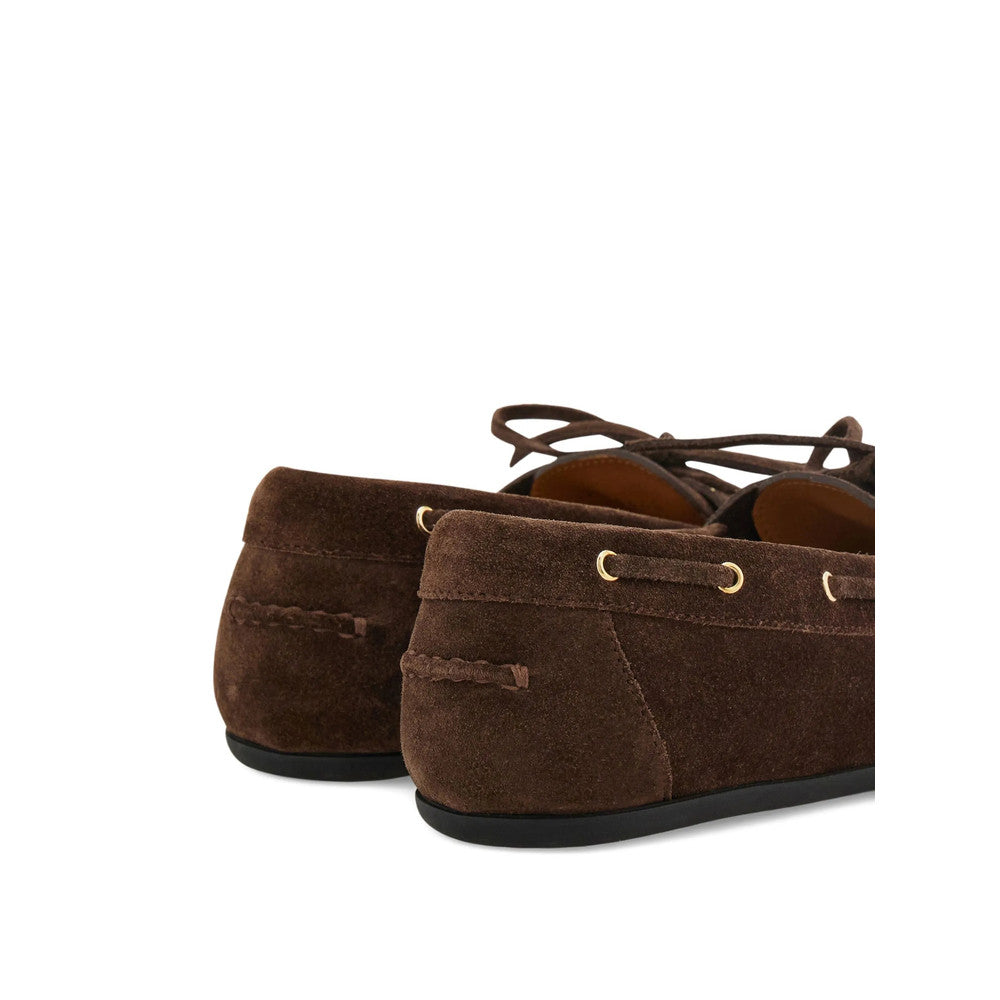 Dark Brown Lace Up Loafers 4
