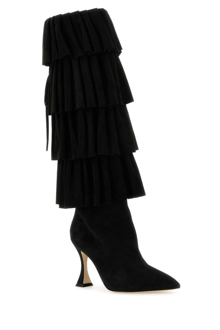 Black Suede Miralone Boots 2
