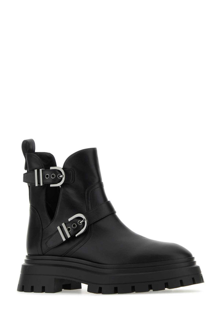 Black Leather Maverick Boots 2