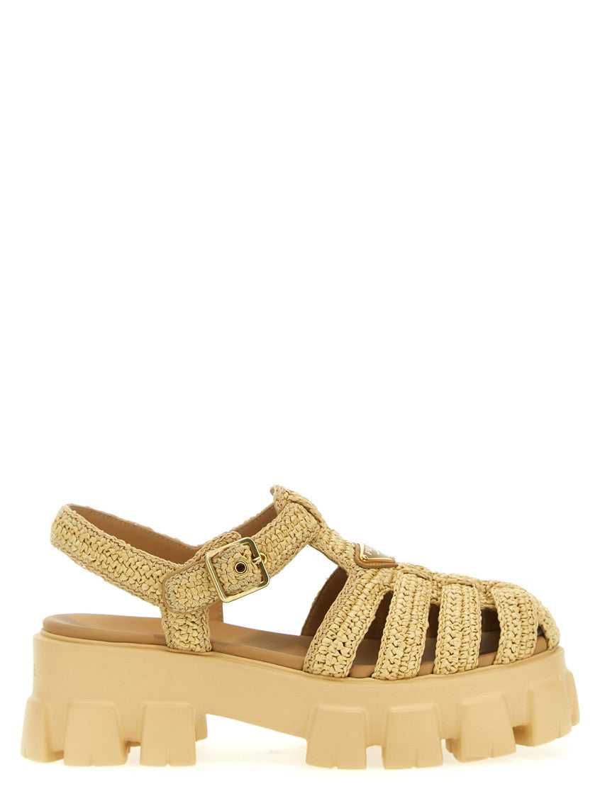 Beige Cage Sandals 1