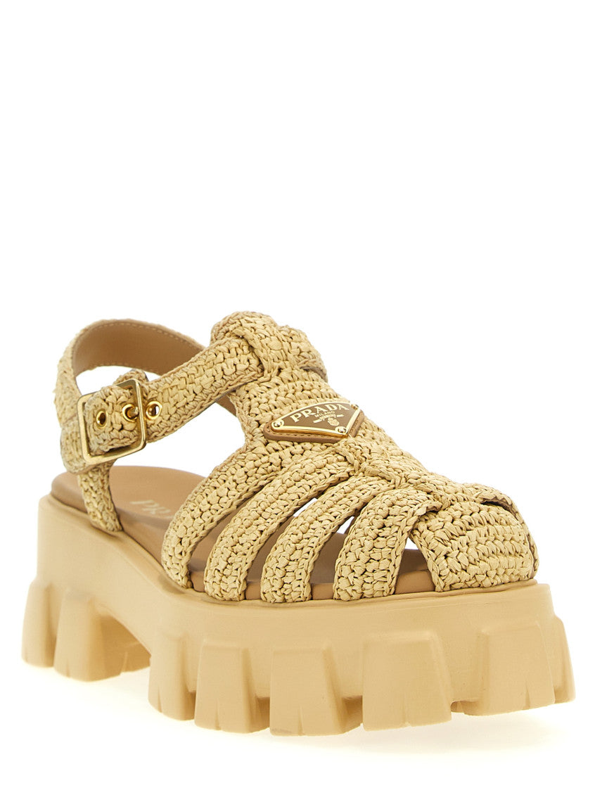 Beige Cage Sandals 2