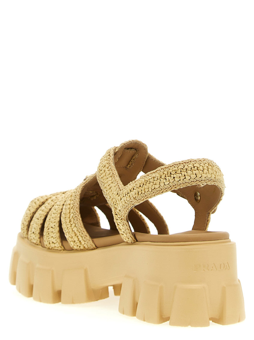 Beige Cage Sandals 3