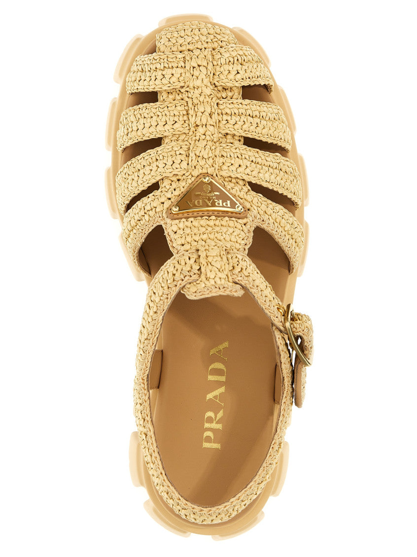 Beige Cage Sandals 4