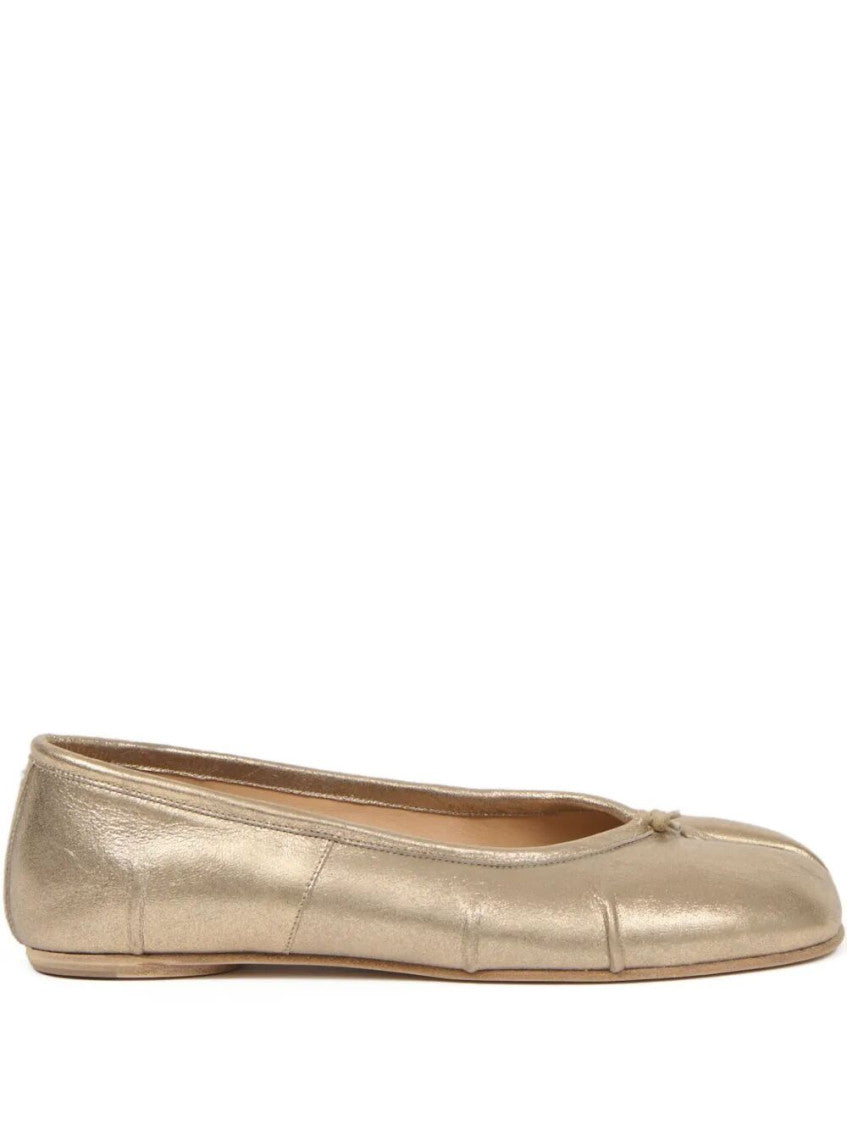 Golden Slip-on Ballet Flats 1