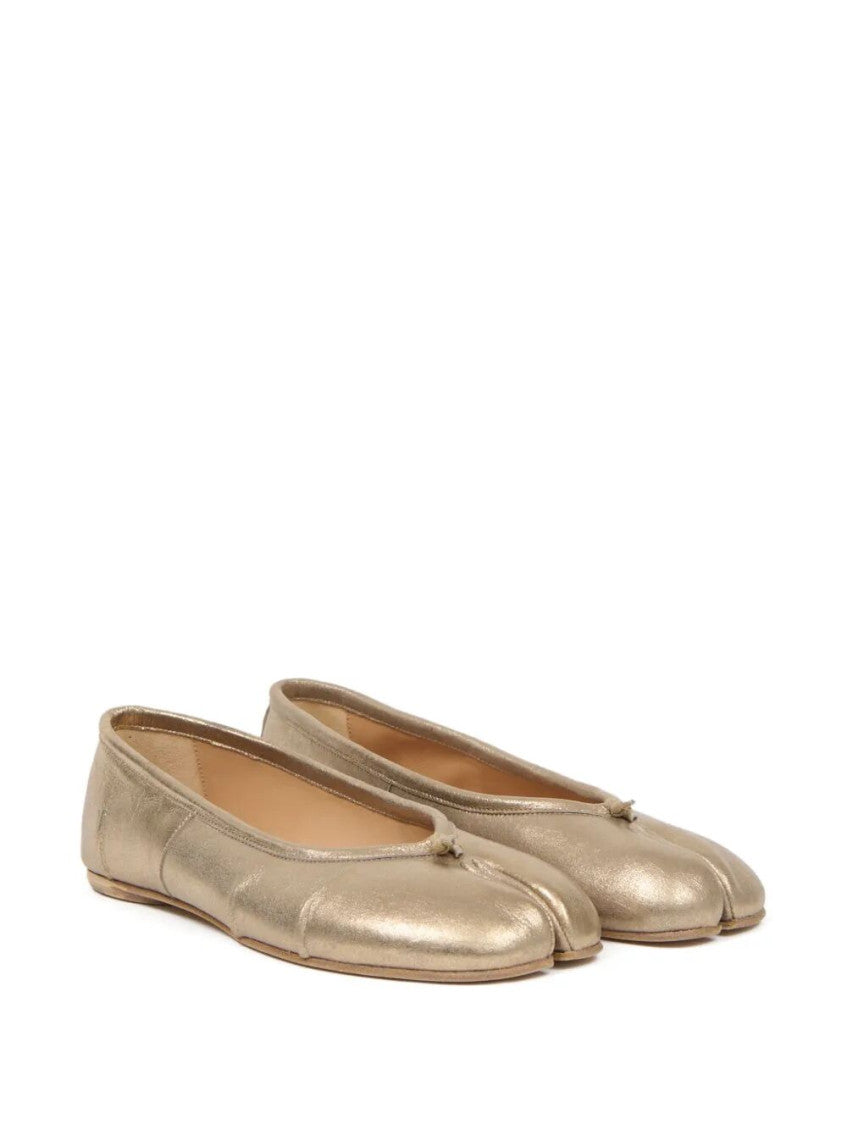 Golden Slip-on Ballet Flats 2
