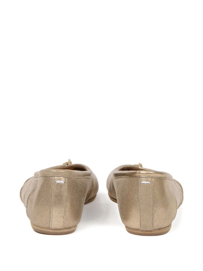 Golden Slip-on Ballet Flats 3
